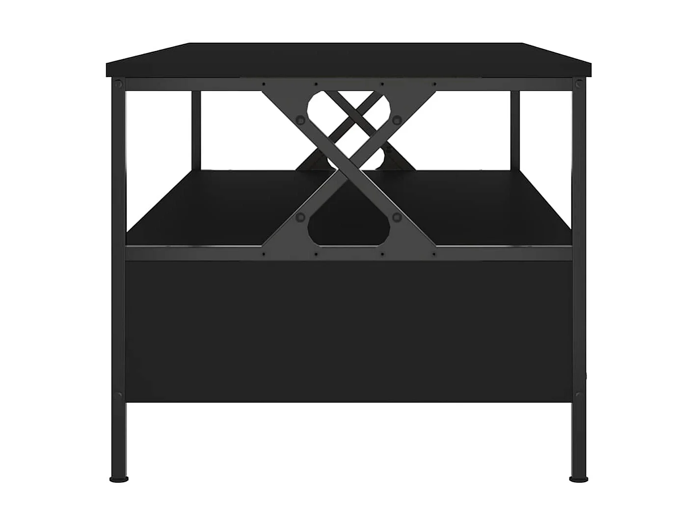 Table basse noir 100x51x45 cm bois d'ingénierie