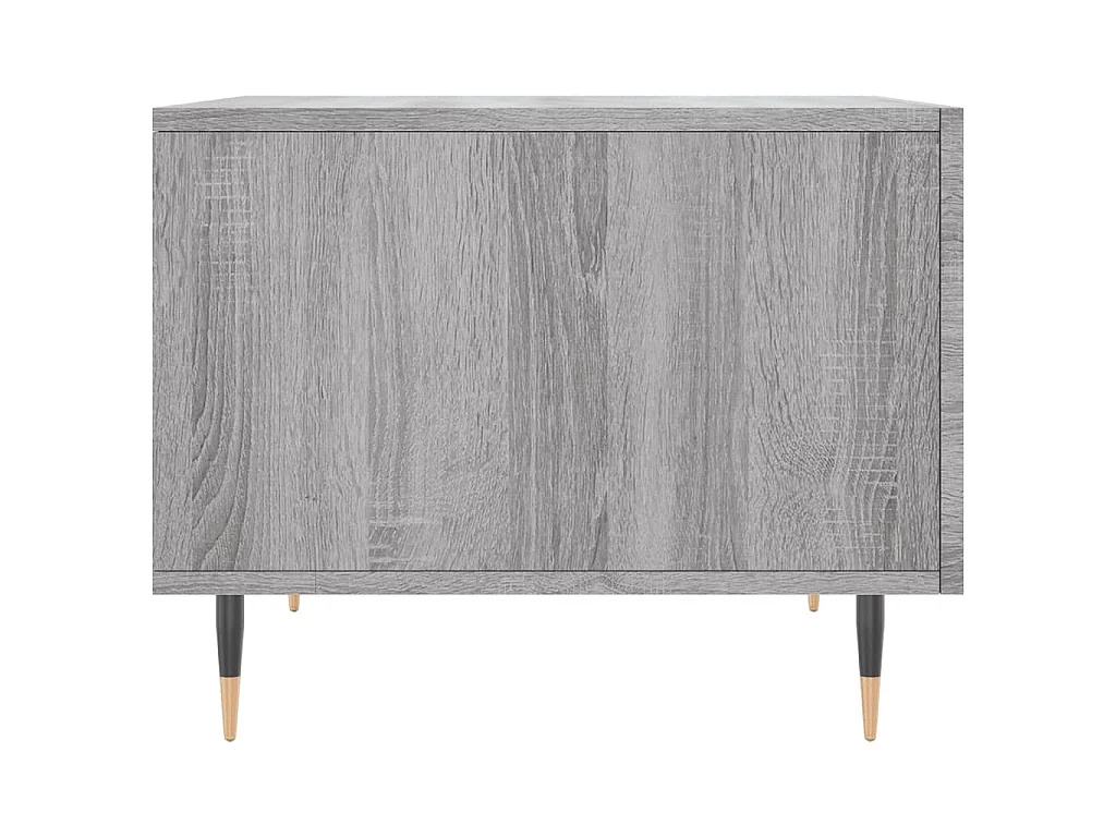 Salontafels 2 st 50x50x40 cm bewerkt hout grijs sonoma eiken