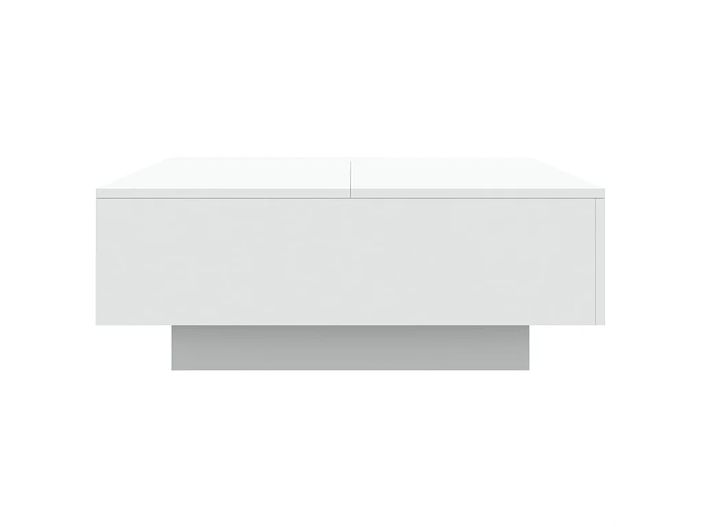 Table basse blanc 80x80x31 cm bois d'ingénierie