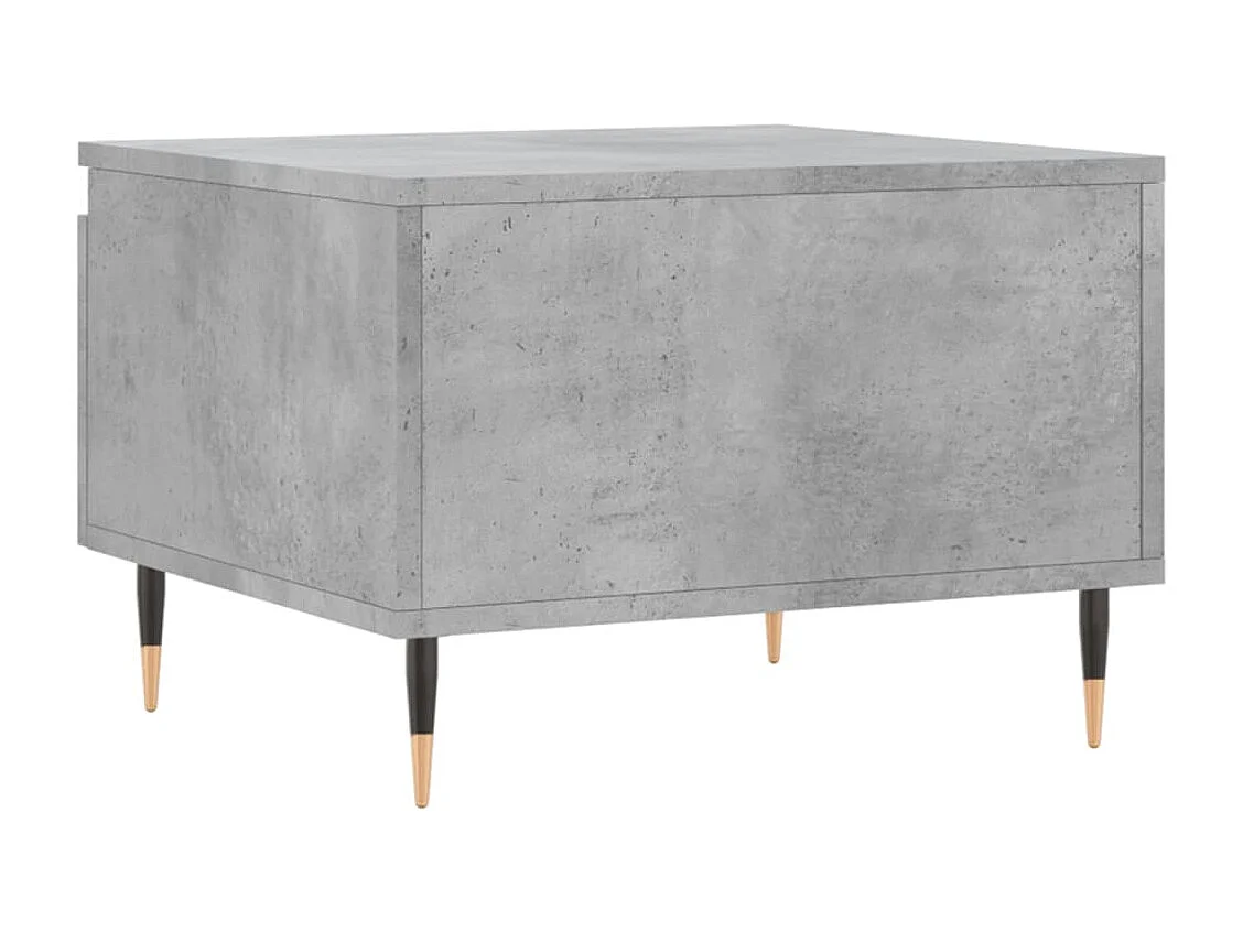 Salontafels 2 st 50x46x35 cm bewerkt hout betongrijs