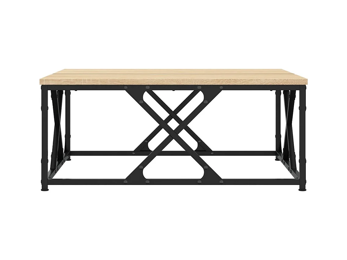 Table basse chêne sonoma 70x70x30 cm bois d'ingénierie