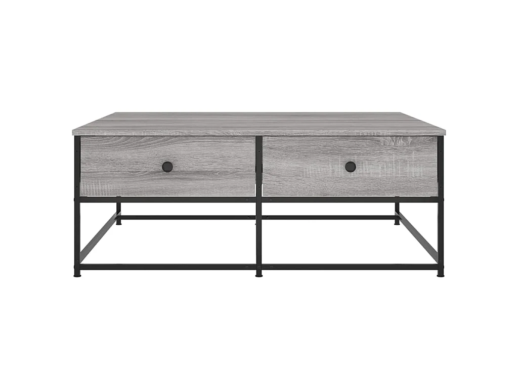 Tavolino da Salotto Grigio Sonoma 100x99x40cm Legno Multistrato