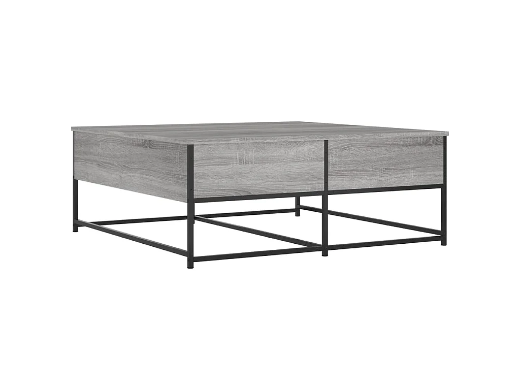 Tavolino da Salotto Grigio Sonoma 100x99x40cm Legno Multistrato