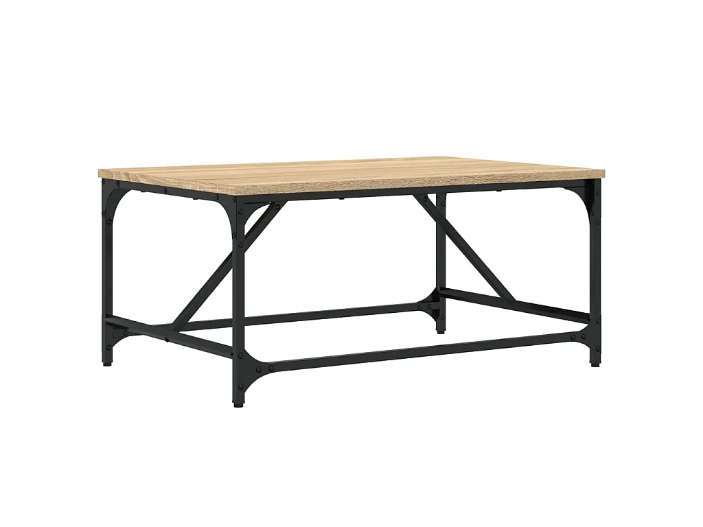 Table basse chêne sonoma 75x50x35 cm bois d'ingénierie