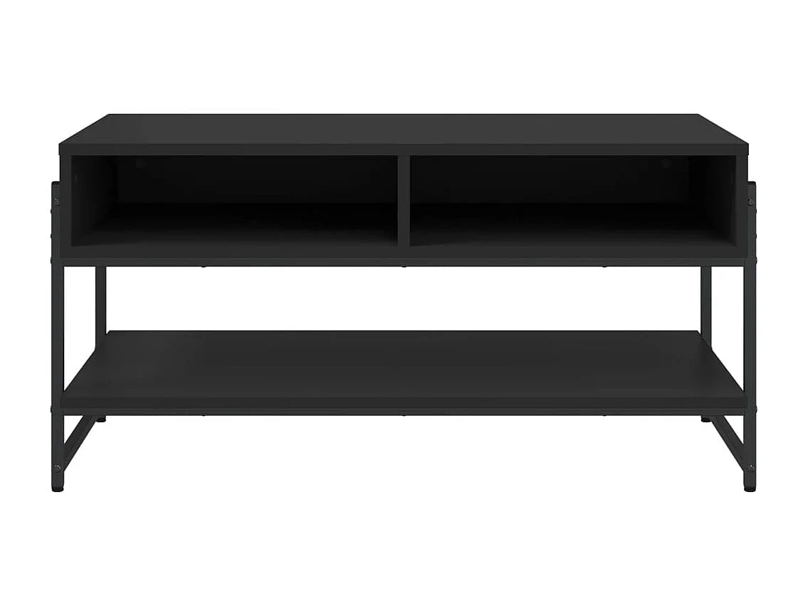 Table basse noir 90x50x45 cm bois d'ingénierie