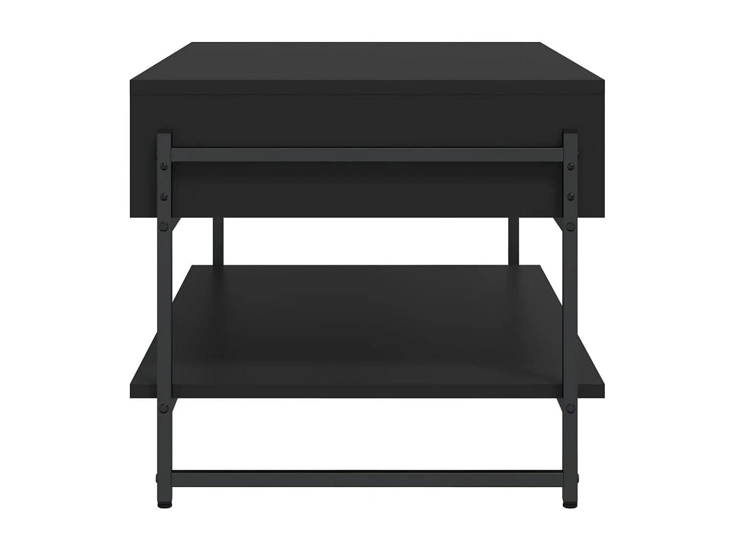 Table basse noir 90x50x45 cm bois d'ingénierie