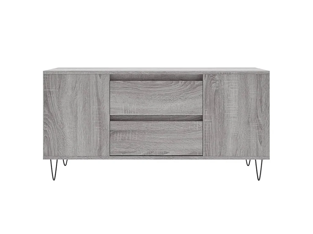 Table basse sonoma gris 102x44,5x50 cm bois d'ingénierie