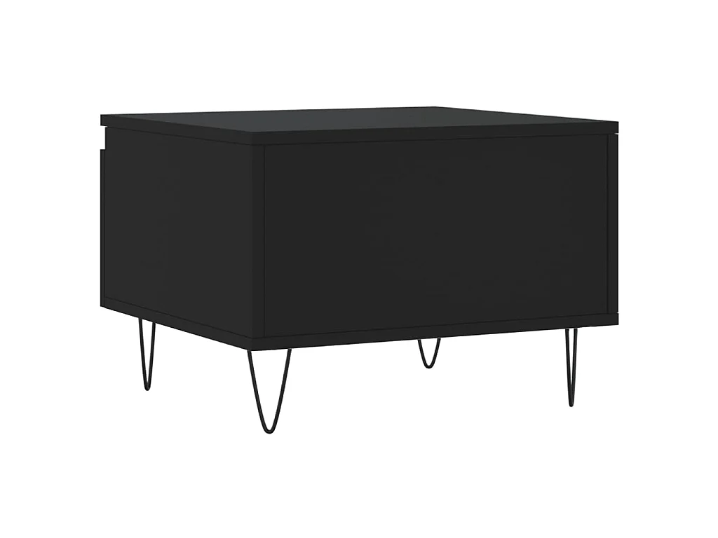 Tavolini da Salotto 2pz Neri 50x46x35 cm in Legno Multistrato