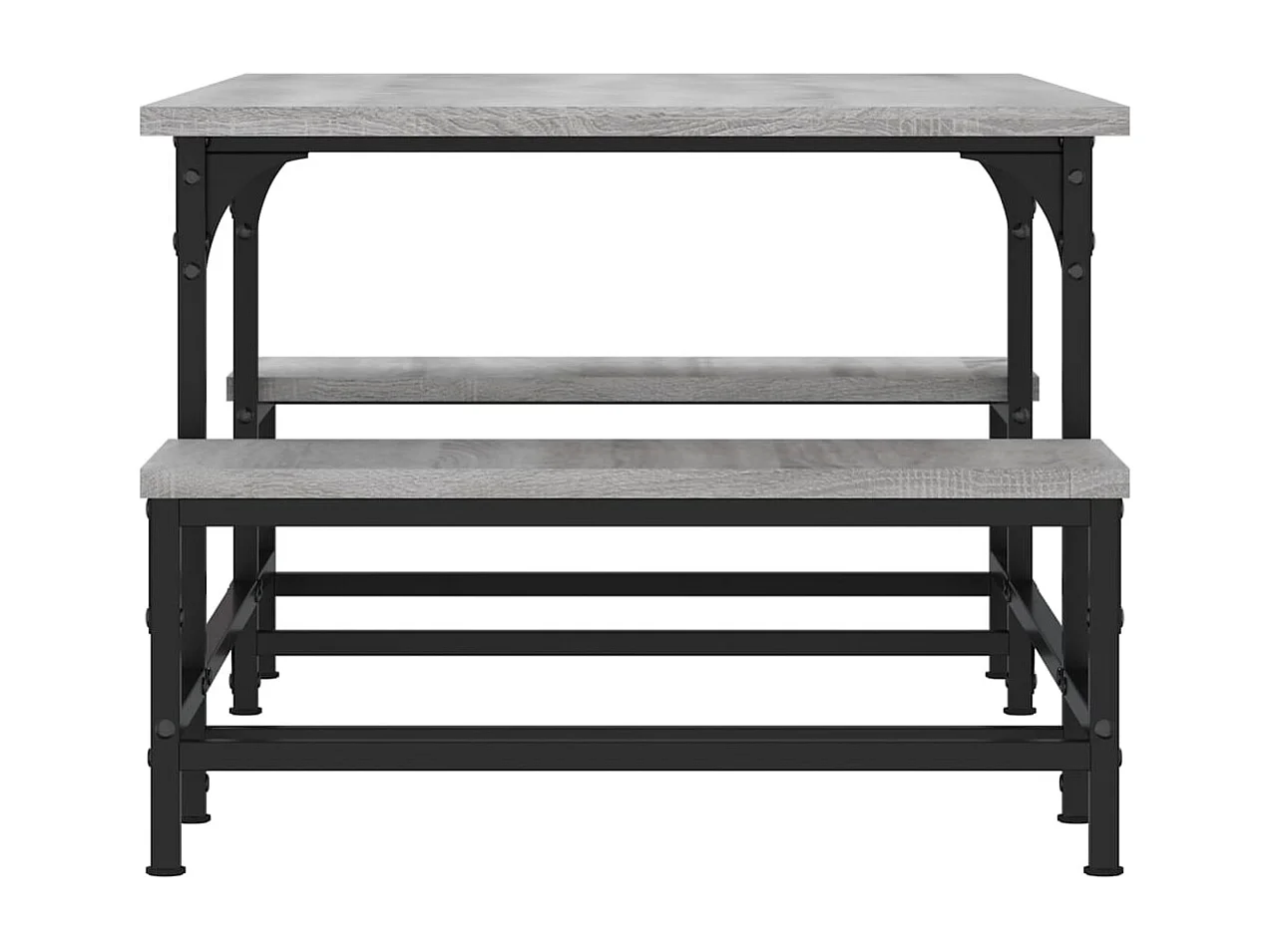 Table basse sonoma gris 100x50,5x40 cm bois d'ingénierie