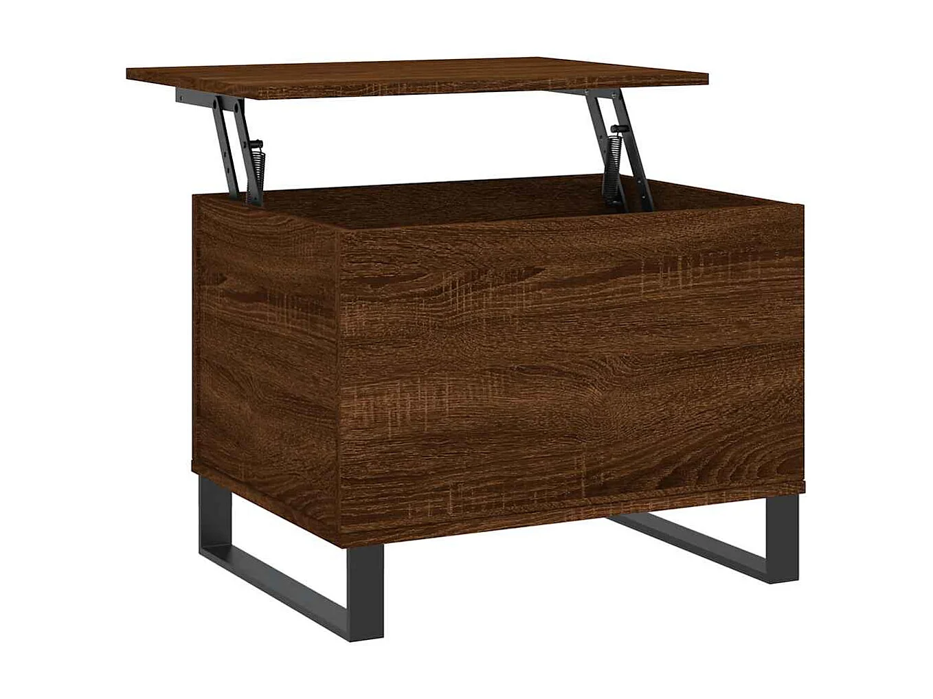 Salontafel 60x44,5x45 cm bewerkt hout bruin eikenkleur