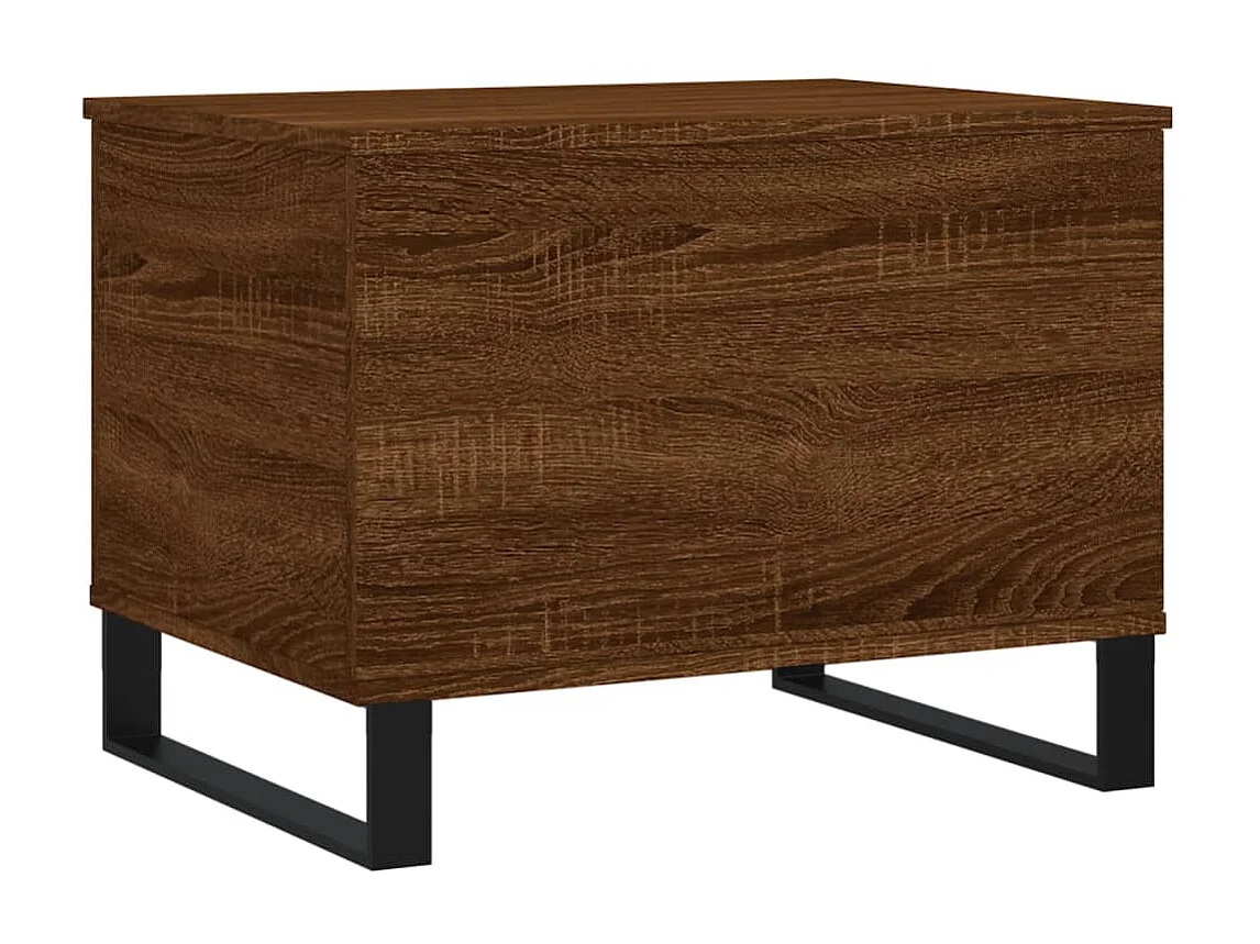 Salontafel 60x44,5x45 cm bewerkt hout bruin eikenkleur