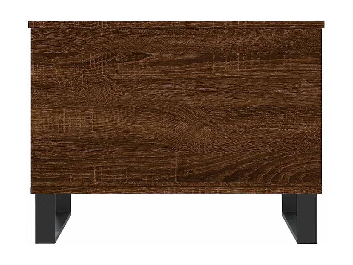 Salontafel 60x44,5x45 cm bewerkt hout bruin eikenkleur