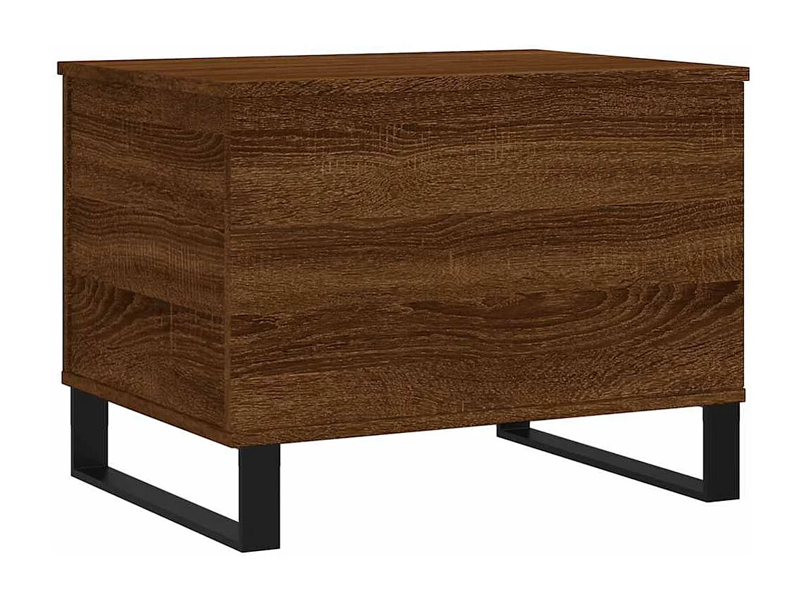 Salontafel 60x44,5x45 cm bewerkt hout bruin eikenkleur