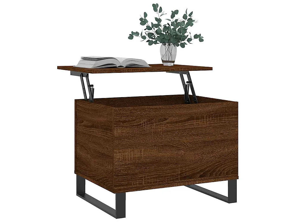 Table basse Chêne marron 60x44,5x45 cm Bois d'ingénierie