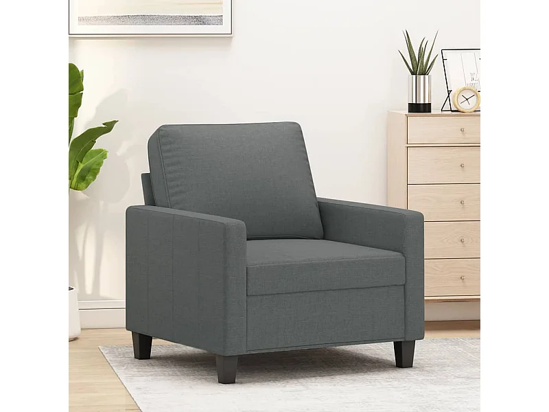 Fauteuil 60 cm stof donkergrijs