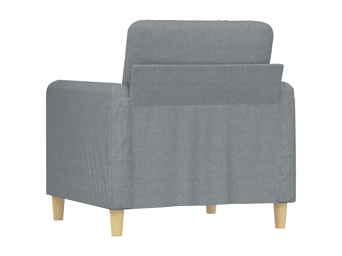 Fauteuil Gris clair 60 cm Tissu