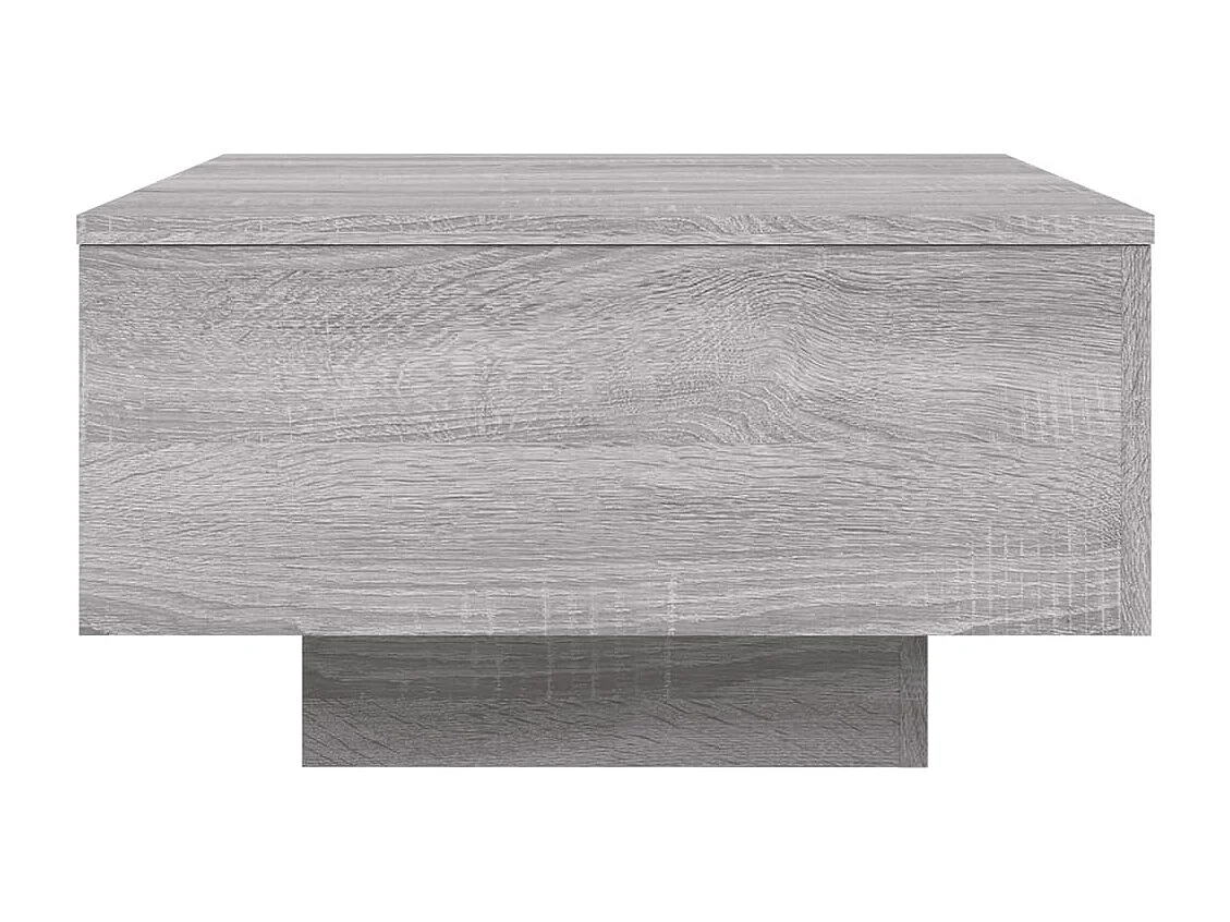 Table basse sonoma gris 55x55x31 cm bois d'ingénierie