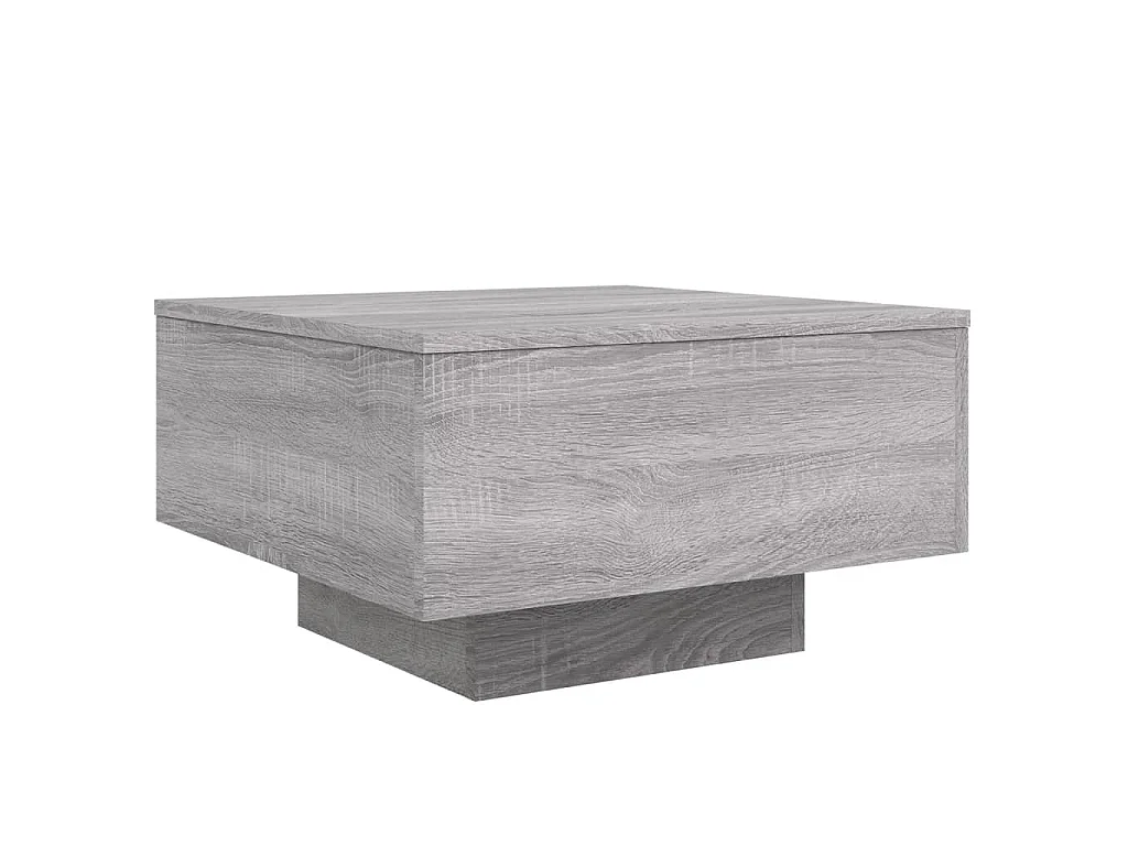 Mesa de centro 55x55x31 cm derivados de madeira cinzento sonoma