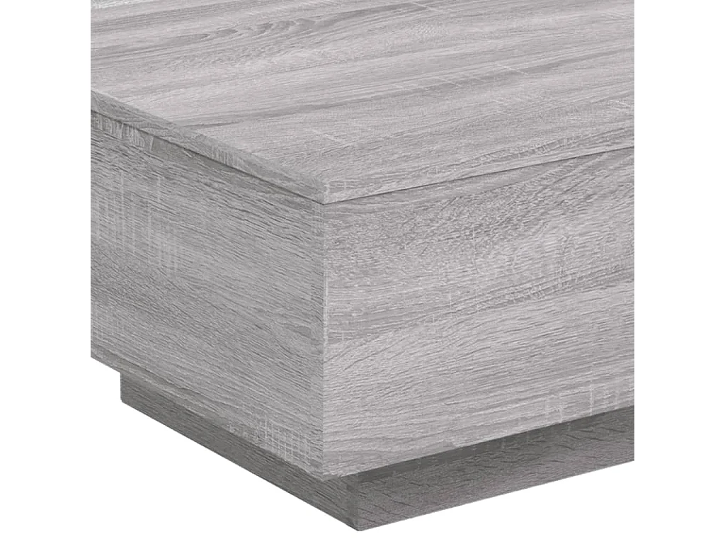 Mesa de centro 55x55x31 cm derivados de madeira cinzento sonoma