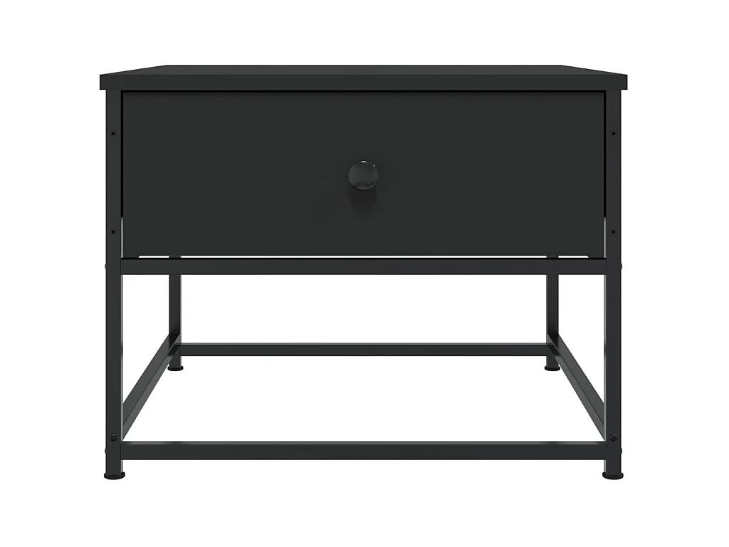 Couchtisch Schwarz 51x51x40 cm Holzwerkstoff