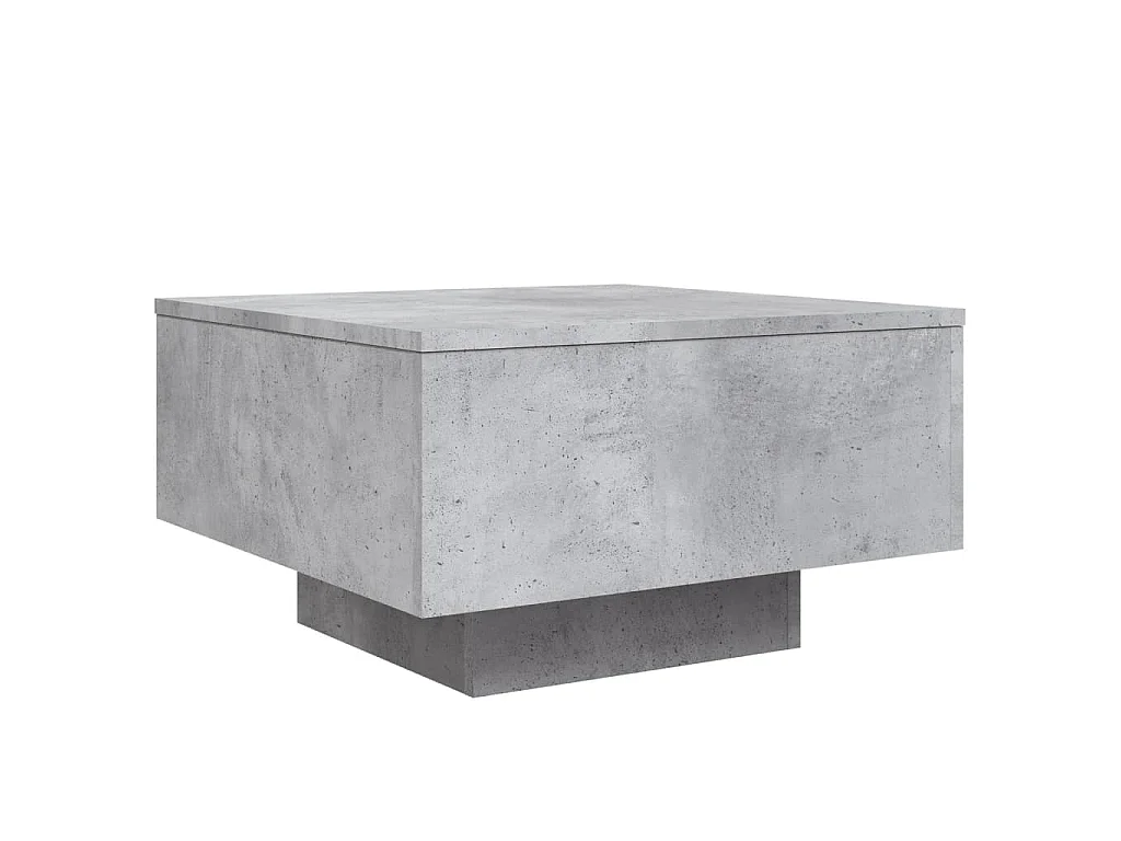 Mesa de centro 55x55x31 cm derivados de madeira cinza-cimento