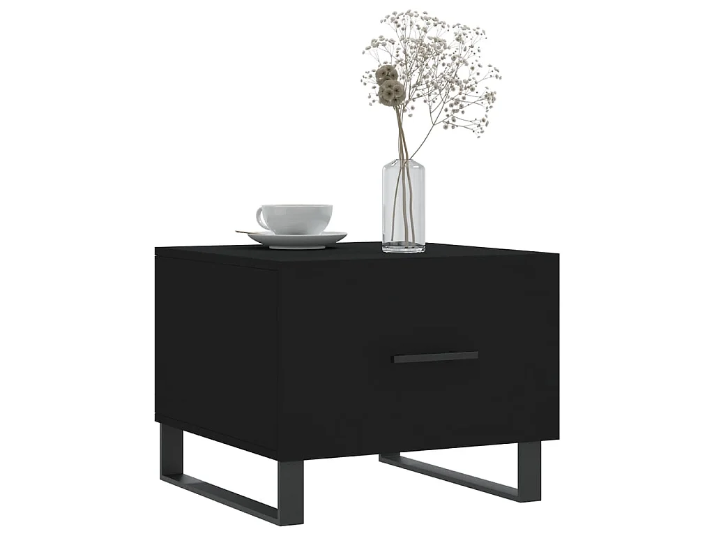 Couchtische 2 Stk. Schwarz 50x50x40 cm Holzwerkstoff