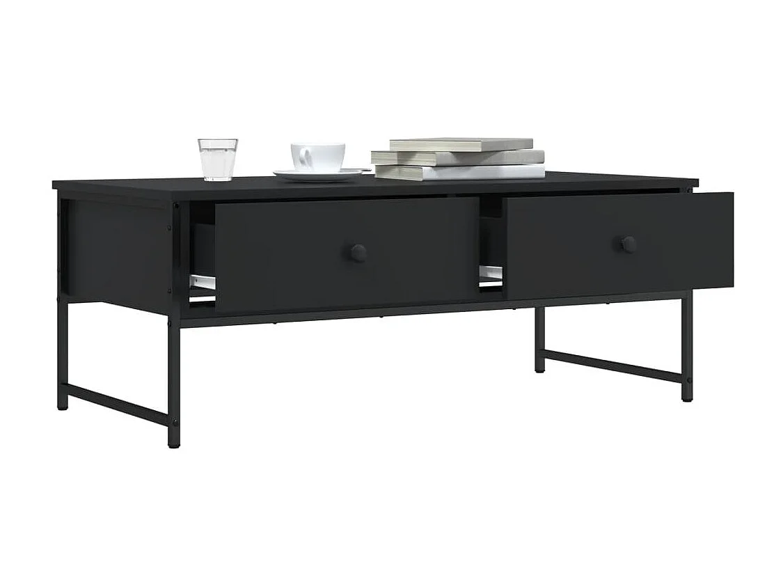 Couchtisch Schwarz 101x49x39,5 cm Holzwerkstoff