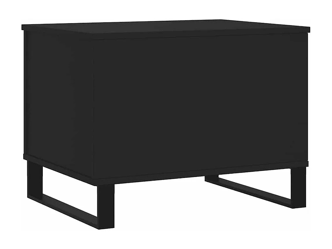 Table basse Noir 60x44,5x45 cm Bois d'ingénierie