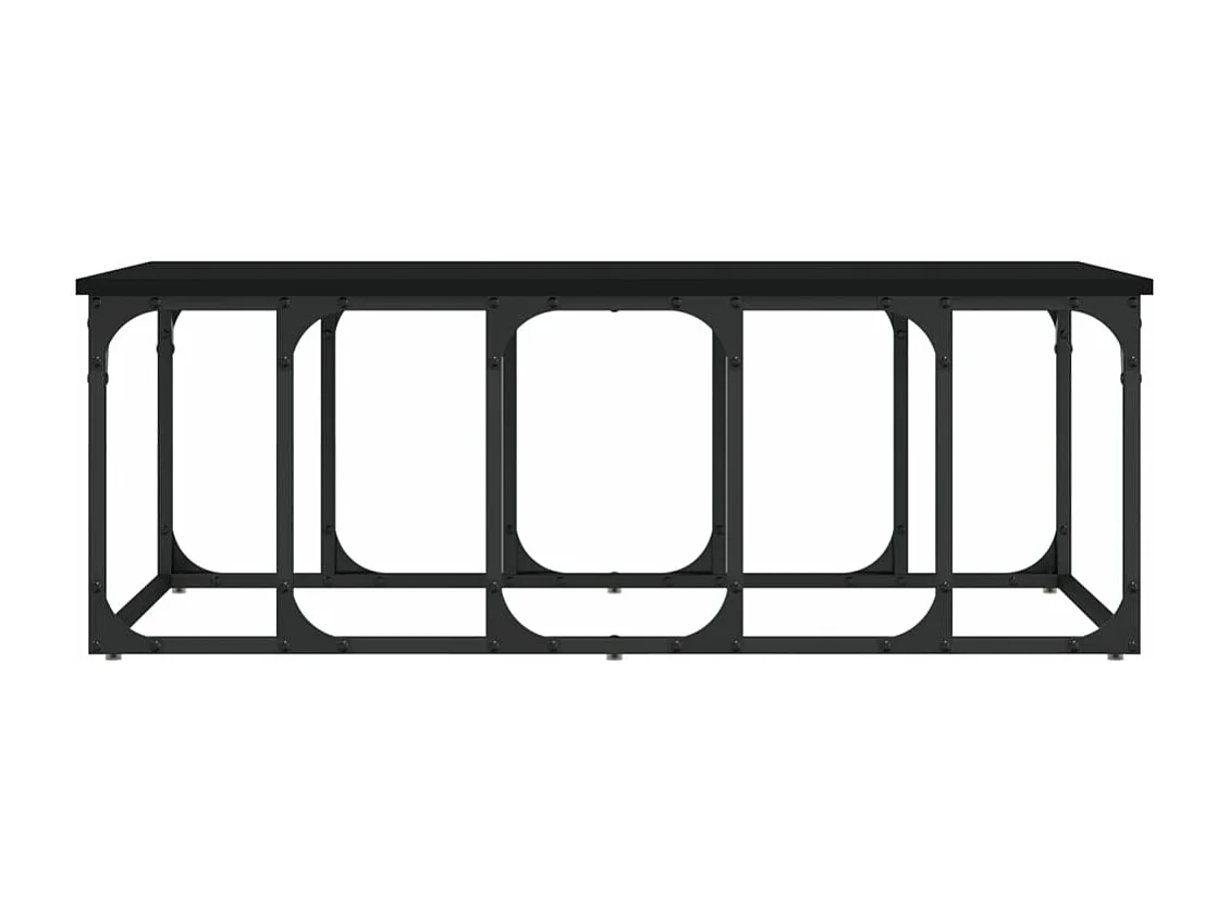 Couchtisch Schwarz 100x50x35,5 cm Holzwerkstoff
