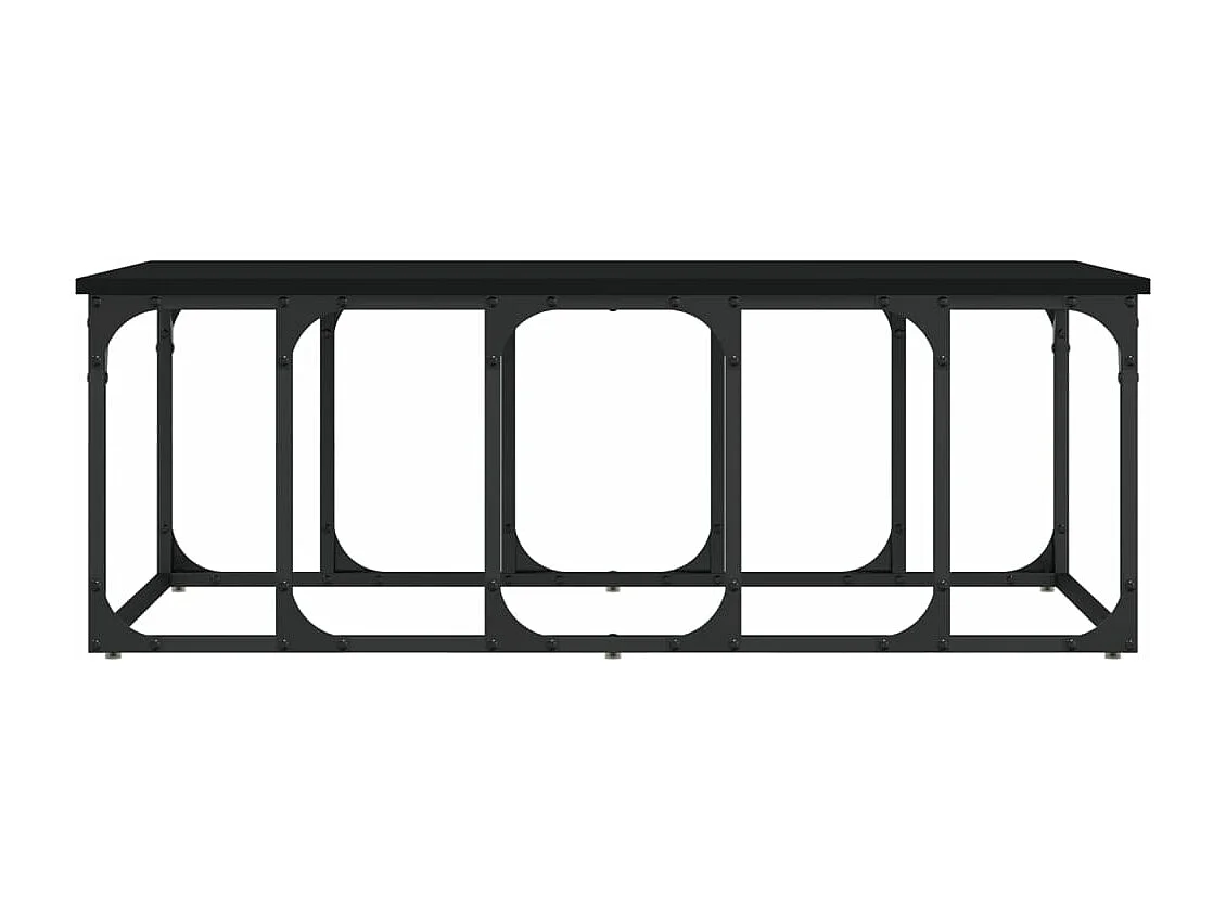 Couchtisch Schwarz 100x50x35,5 cm Holzwerkstoff