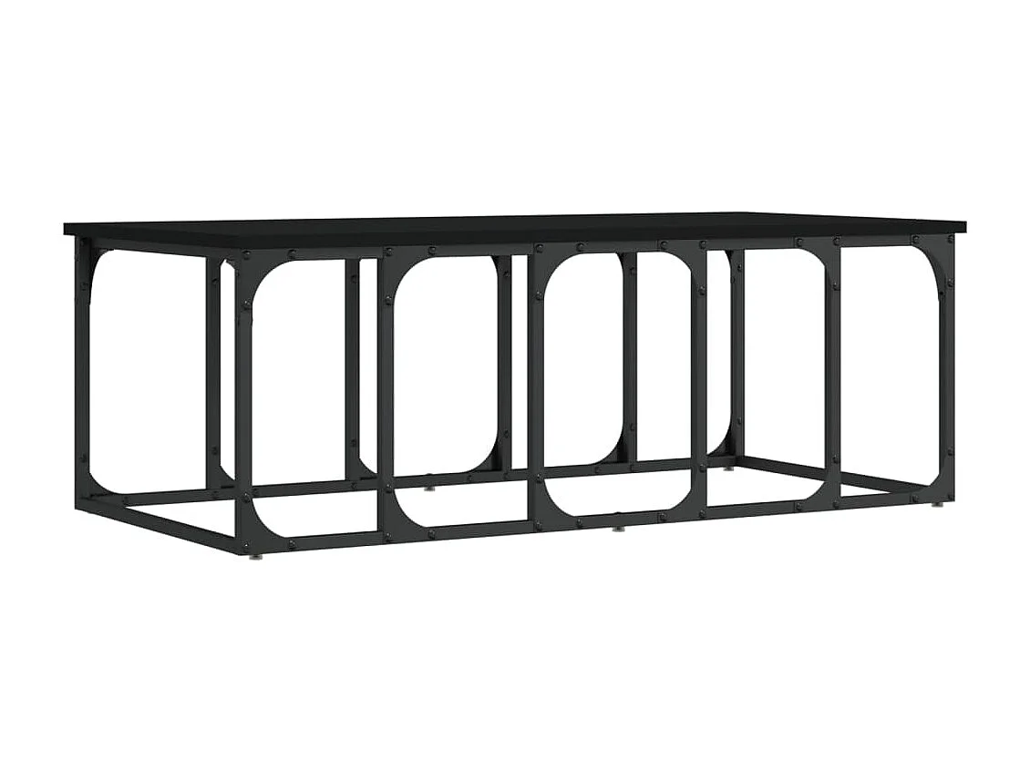 Salontafel 100x50x35,5 cm bewerkt hout zwart