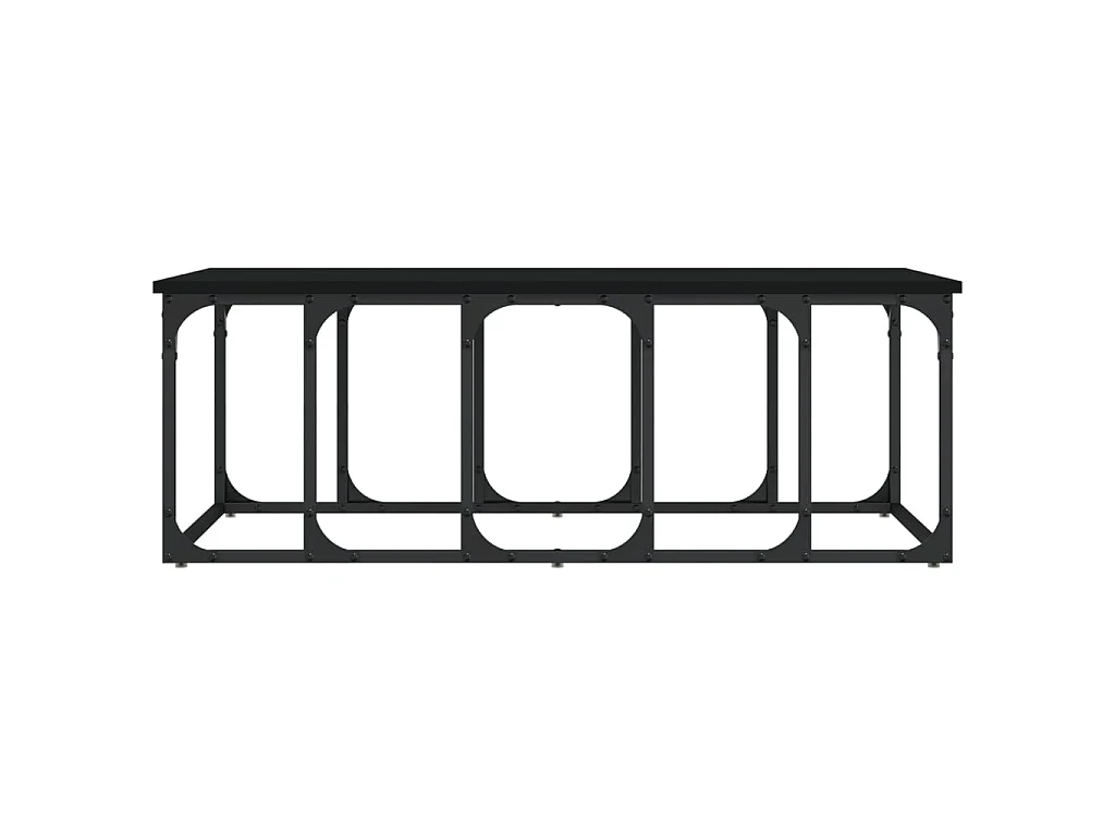 Salontafel 100x50x35,5 cm bewerkt hout zwart