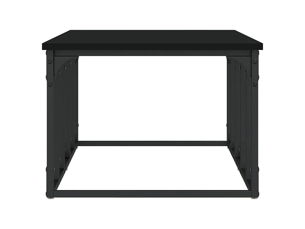 Table basse noir 100x50x35,5 cm bois d'ingénierie