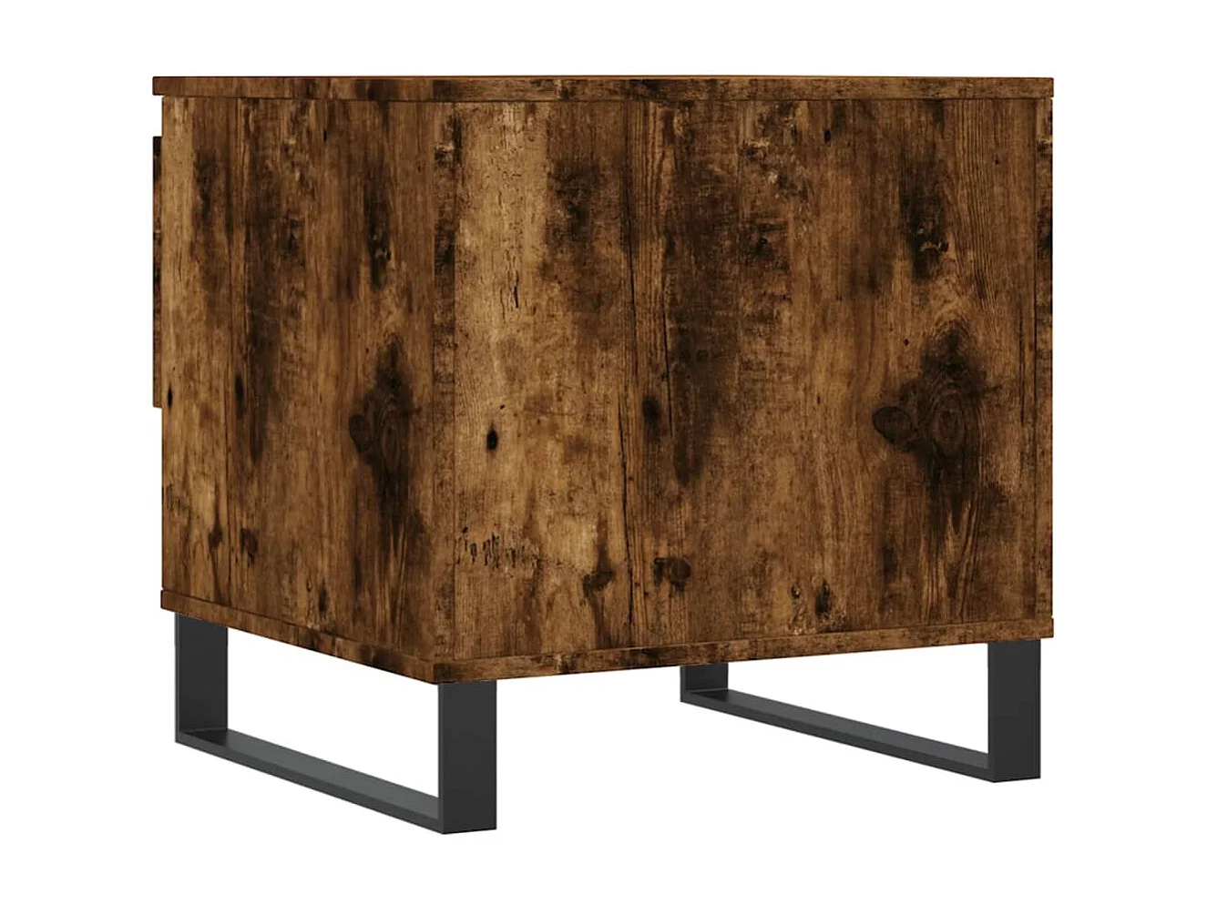 Tavolino da Salotto Rovere Fumo 50x46x50cm in Legno Multistrato