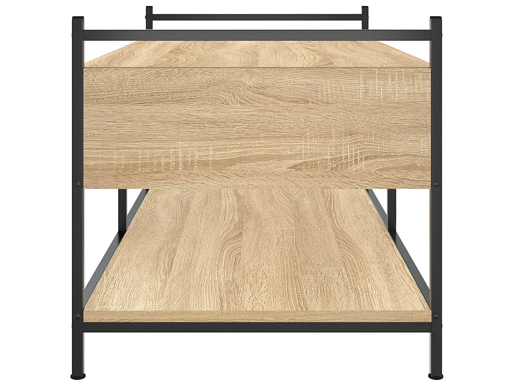 Tavolino da Salotto Rovere Sonoma 99x50x50cm Legno Multistrato