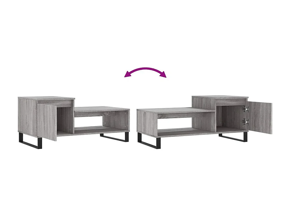 Couchtisch Grau Sonoma 100x50x45 cm Holzwerkstoff