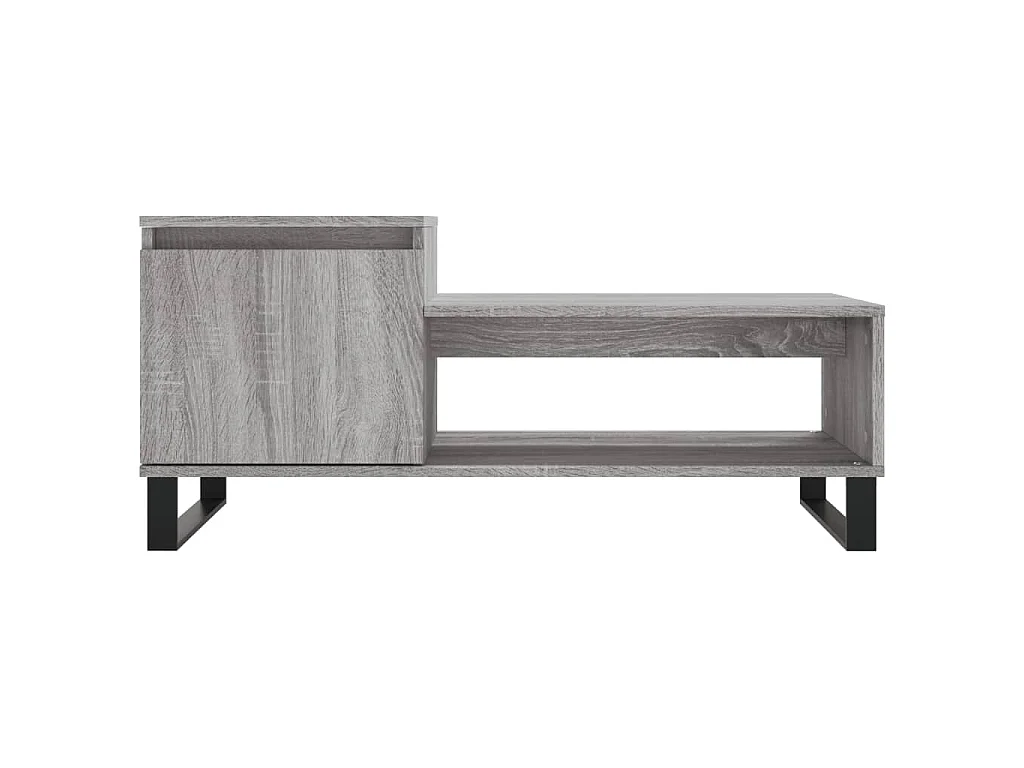 Table basse Sonoma gris 100x50x45 cm Bois d'ingénierie