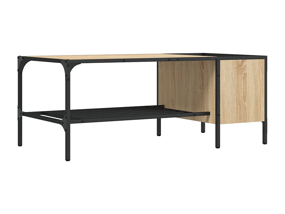 Table basse support chêne sonoma 100x51x40cm bois d'ingénierie