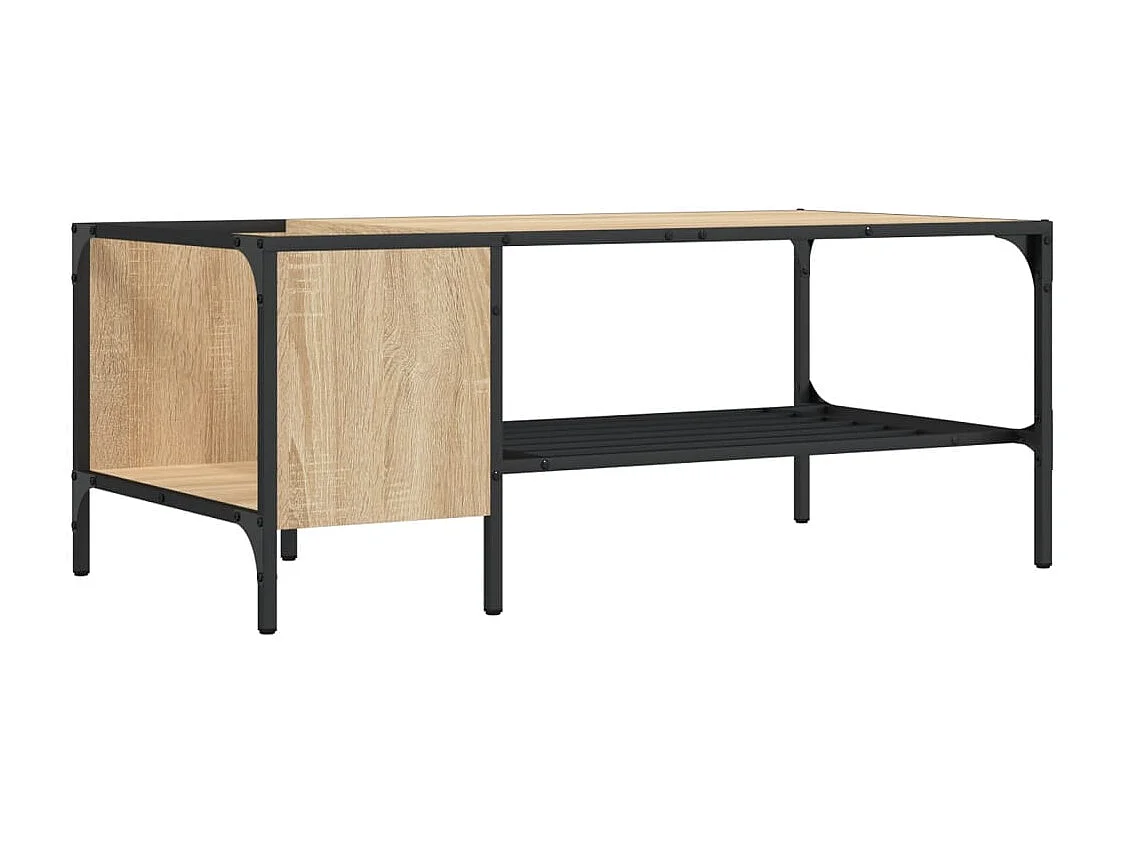 Couchtisch mit Regal Sonoma-Eiche 100x51x40 cm Holzwerkstoff