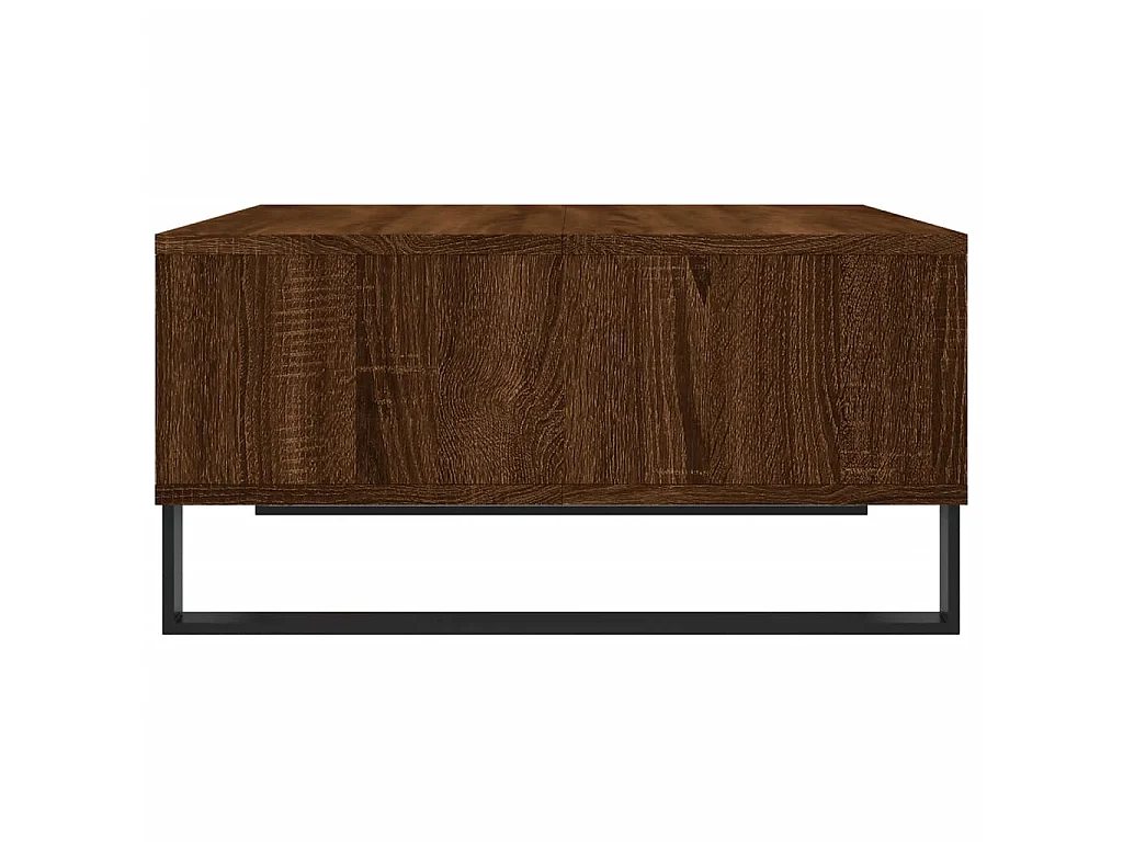 Table basse chêne marron 60x60x30 cm bois d'ingénierie