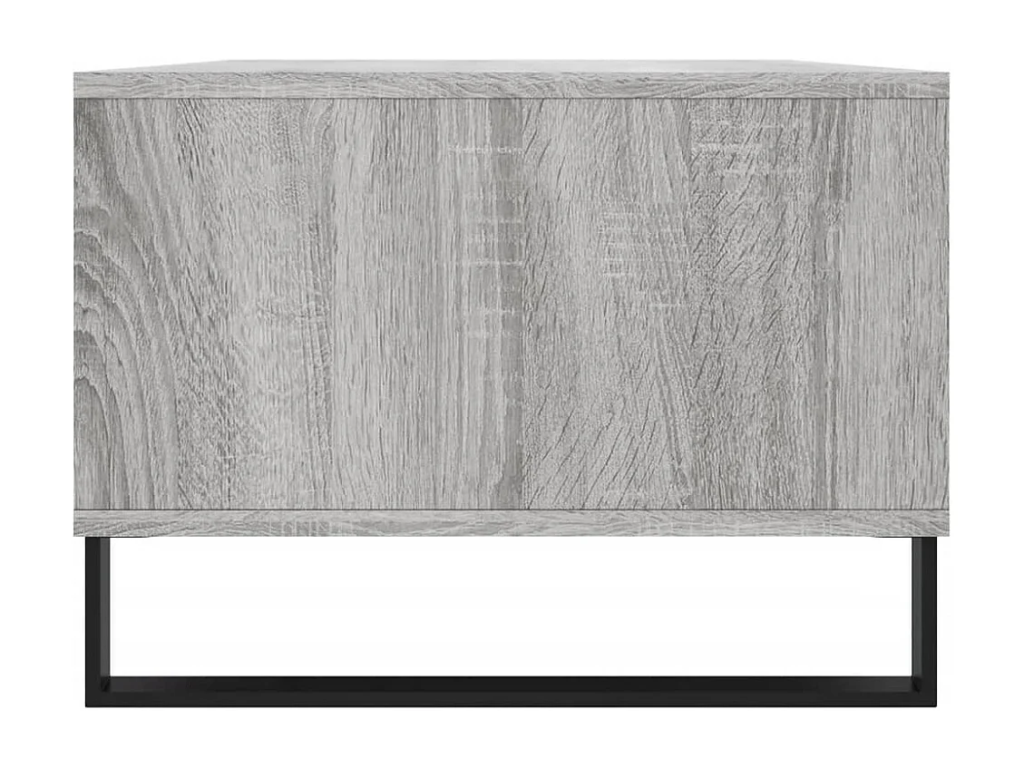 Table basse Sonoma gris 90x50x36,5 cm Bois d'ingénierie