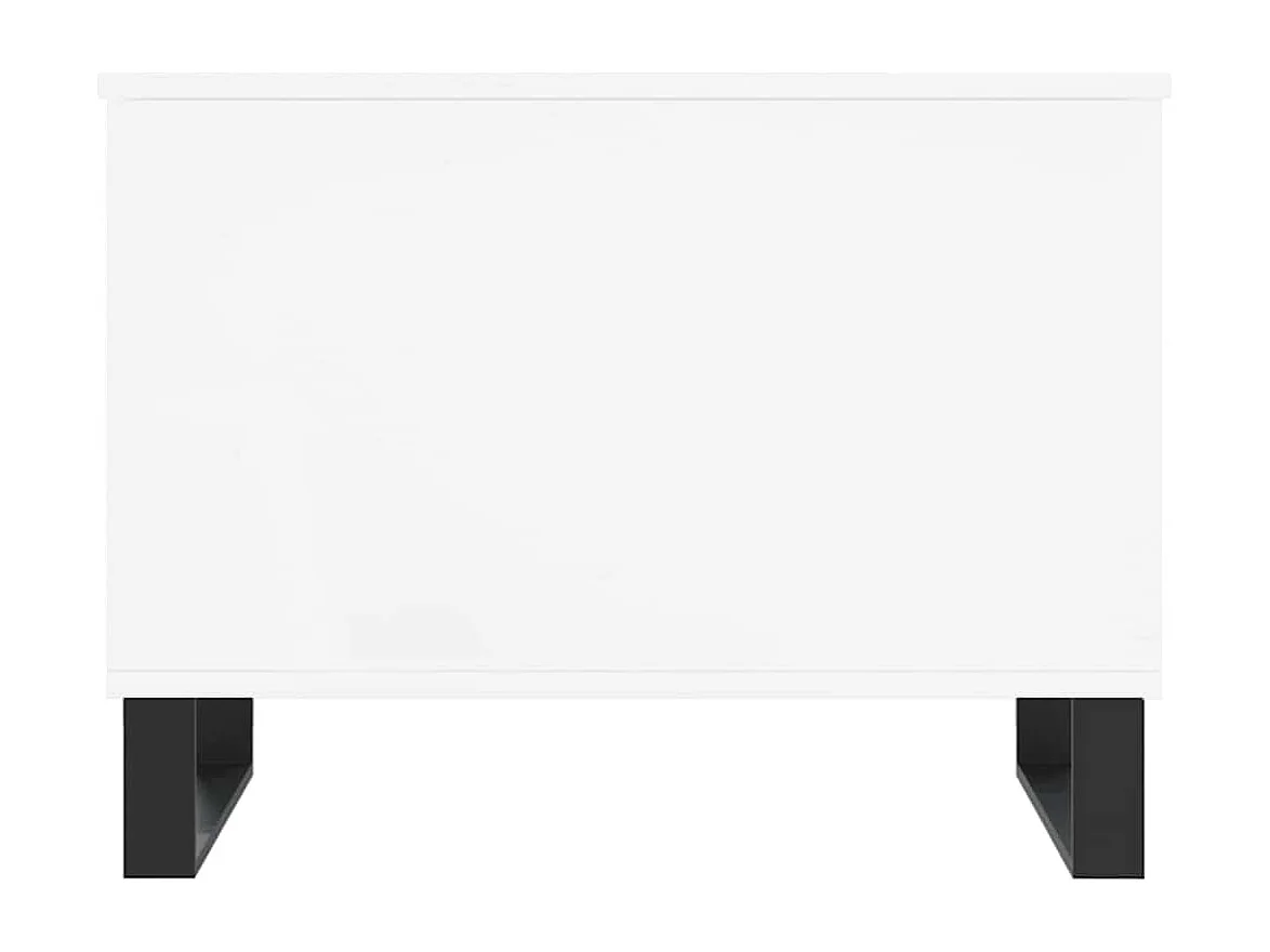 Table basse Blanc 60x44,5x45 cm Bois d'ingénierie