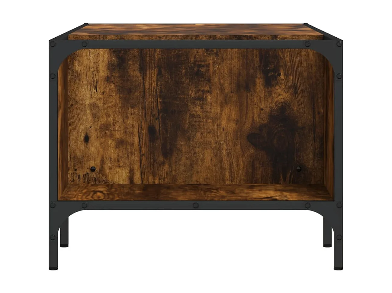 Table basse avec support chêne fumé 100x51x40cm bois ingénierie