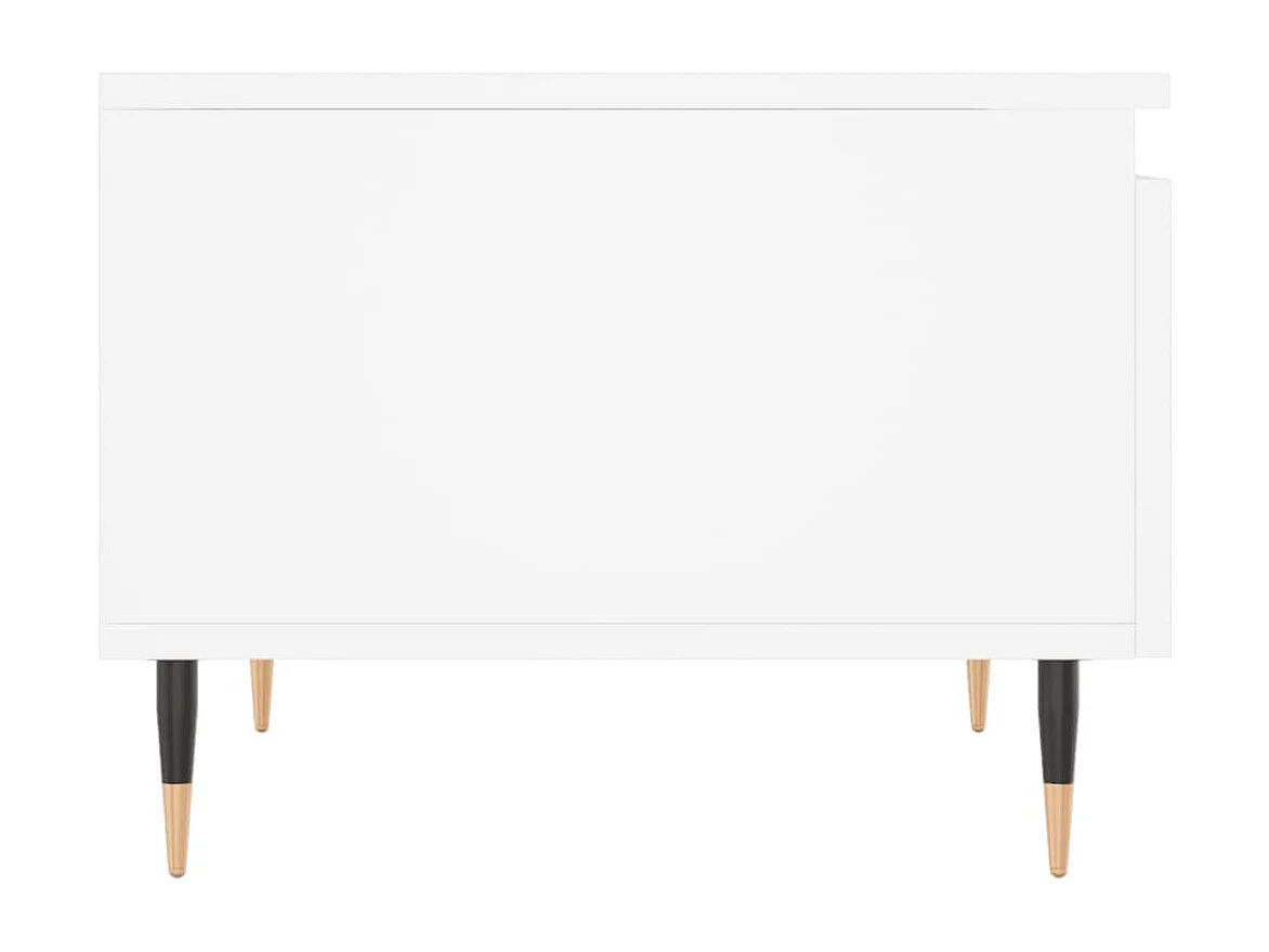Mesas de centro 2 uds madera de ingeniería blanco 50x46x35 cm