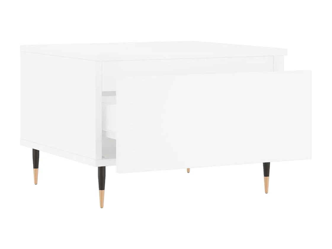 Tables basses 2 pcs blanc 50x46x35 cm bois d'ingénierie