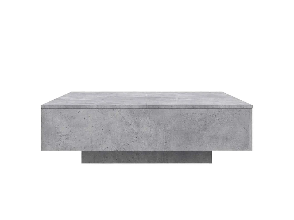 Salontafel 100x100x31 cm bewerkt hout betongrijs