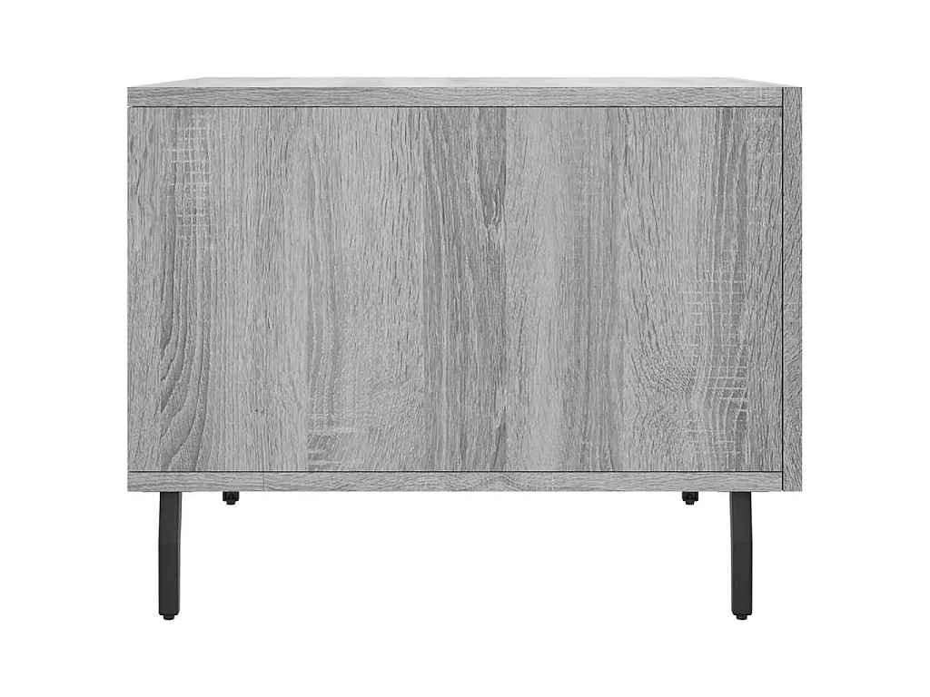 Salontafels 2 st 50x50x40 cm bewerkt hout grijs sonoma eiken