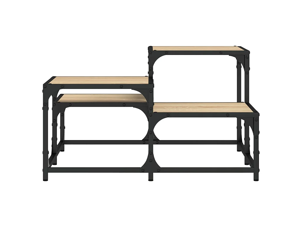 Table basse chêne sonoma 68x68x40 cm bois d'ingénierie