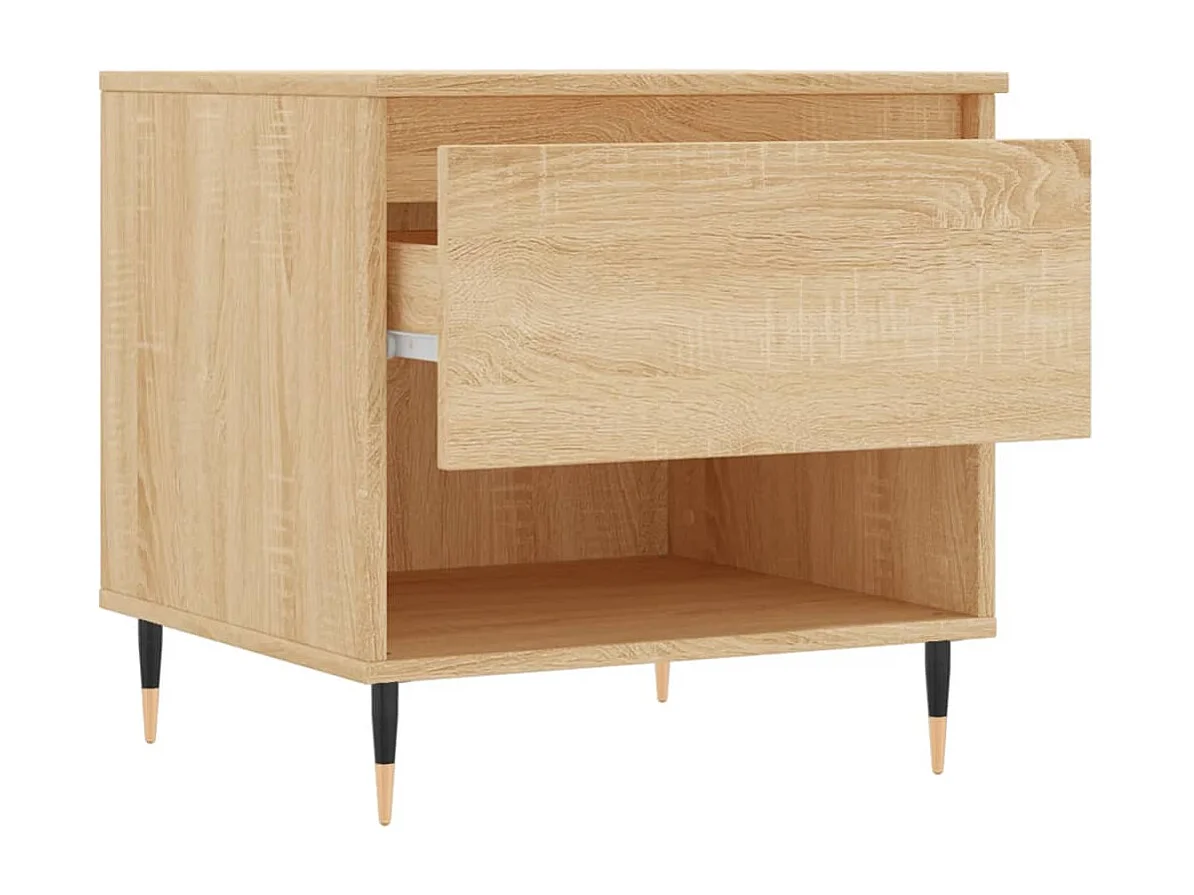 Table basse chêne sonoma 50x46x50 cm bois d'ingénierie