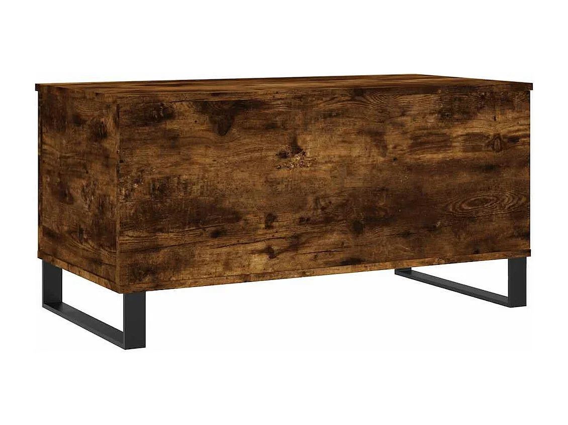 Table basse Chêne fumé 90x44,5x45 cm Bois d'ingénierie